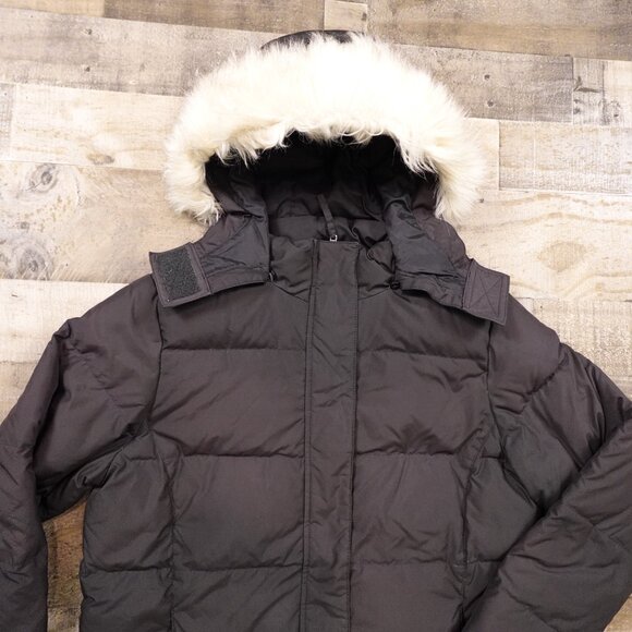 LL Bean down puffer jacket Ultrawarm Coat Three Quarter Length women's medium - Picture 2 of 15